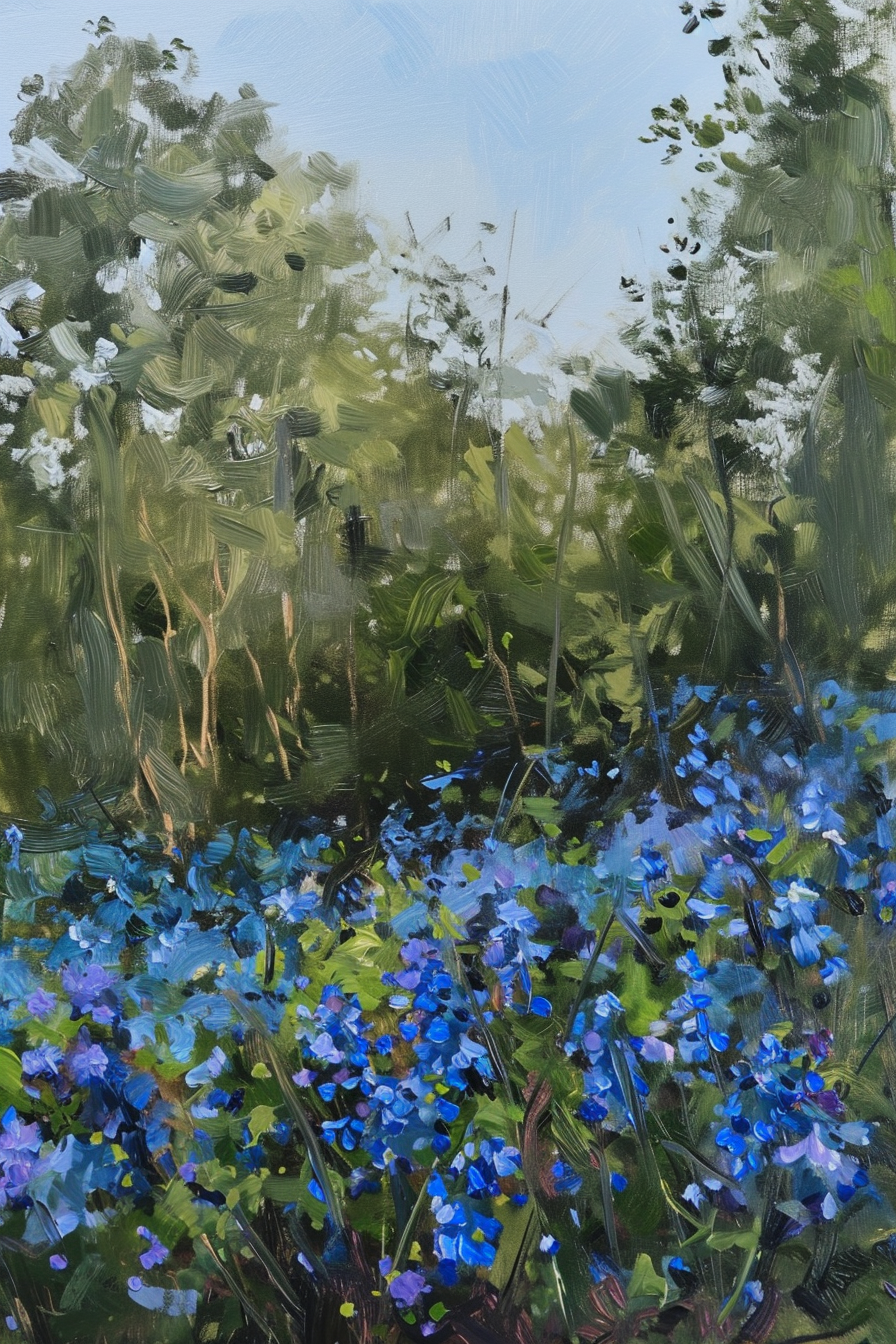 KD | Blue Flowers No. 3