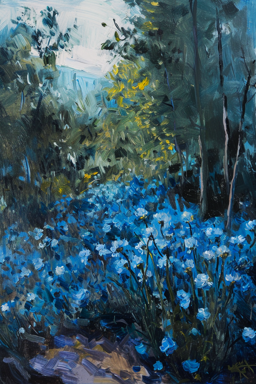 KD | Blue Flowers No. 6