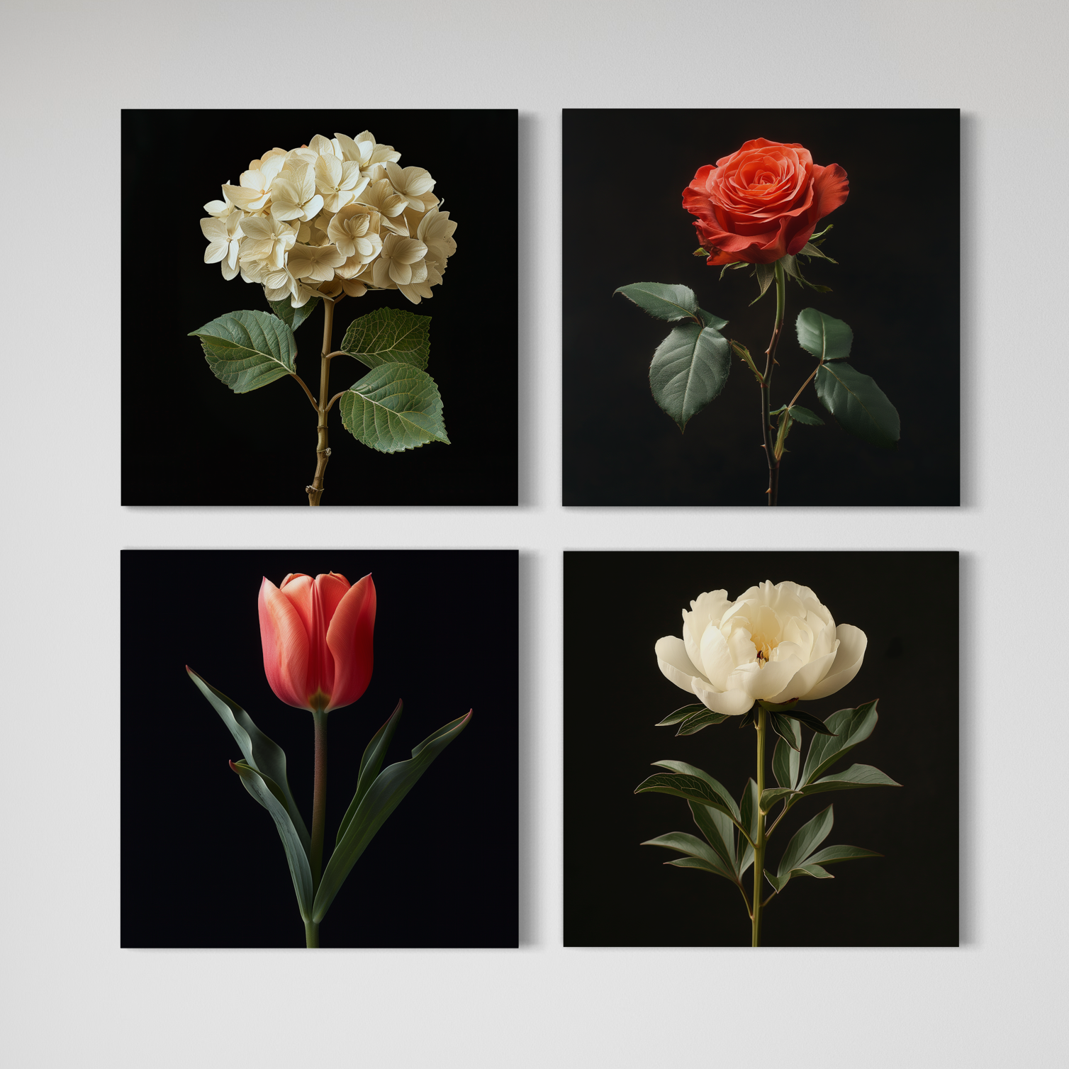 POZY Botanical Series | Summer Florals | Four-Pieces Set